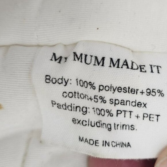 My Mum Made It Teddy Bear Sherpa Jacket Beige Brown Plush Fleece Coat Oversized - Picture 13 of 16